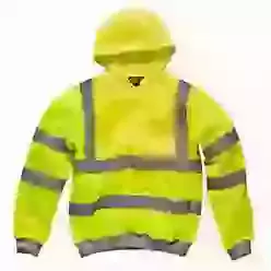 High Visibility Safety Hooded Sweatshirt